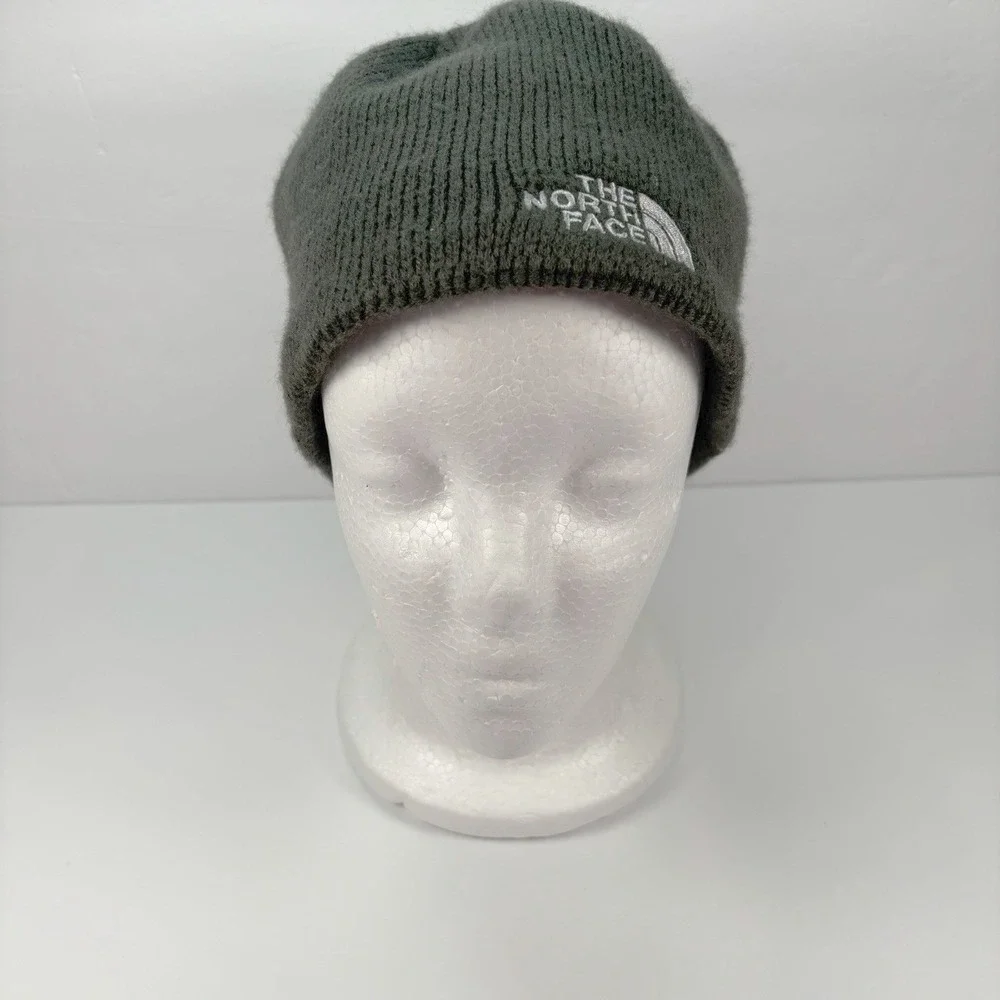 The North Face Gray Knit Fleece Lined Beanie Hat Unisex One Size Outdoor